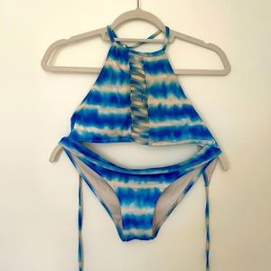 tie dye bathing suit set